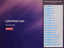 Tablet Screenshot of cyberman.com